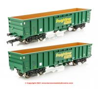 4F-025-011 Dapol MJA Bogie Ballast Wagon number 502013 - 502014 in Freightliner Heavy Haul livery